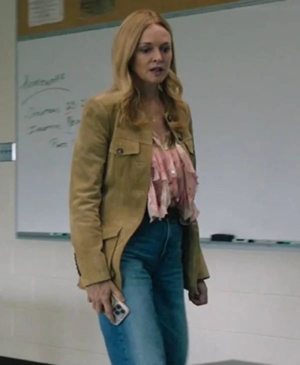 Heather Graham Carrie S01 Suede Jacket
