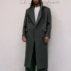 Hugo Ekitike Balenciaga SS27 Grey Coat