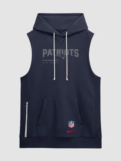 Hunter Henry 2026 Patriots Sideline Sleeveless Hoodie