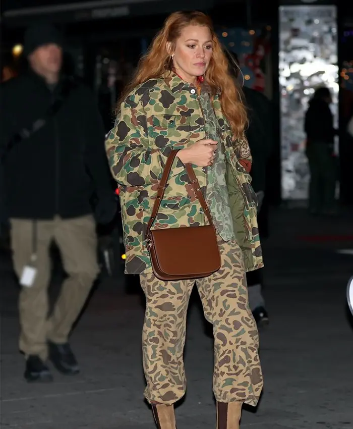 It Ends With Us Blake Lively Camo Jacket
