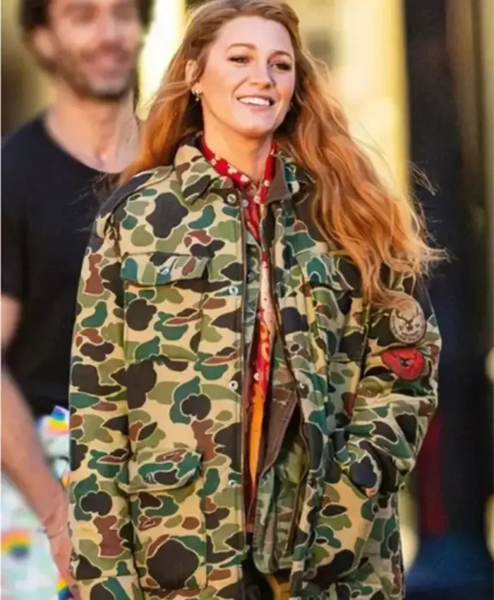 It Ends With Us Blake Lively Camo Jacket
