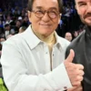 Jackie Chan NBA China Game 2026 White Cotton Jacket