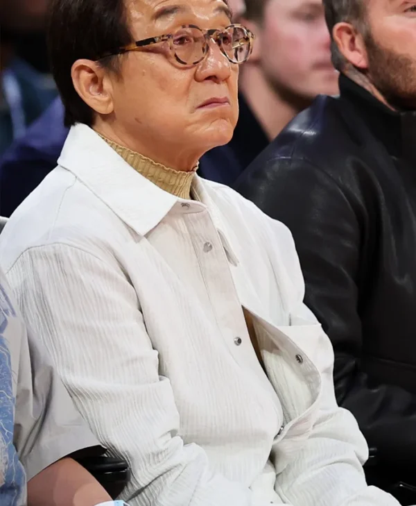 Jackie Chan NBA China Game White Jacket