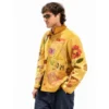 Jacob Elordi Yellow Cotton Graphic Jacket