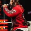 Jacob Fatu WWE RAW Red Leather Jacket