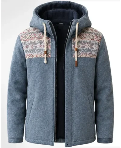 Jake Johnson Wildwood 2026 Grey Hooded Jacket