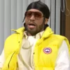 Jalen Brunson SNL S52 Premiere Yellow Puffer Vest
