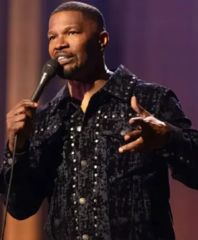 Jamie Foxx Take Care of Yourself Stud Trucker Jacket