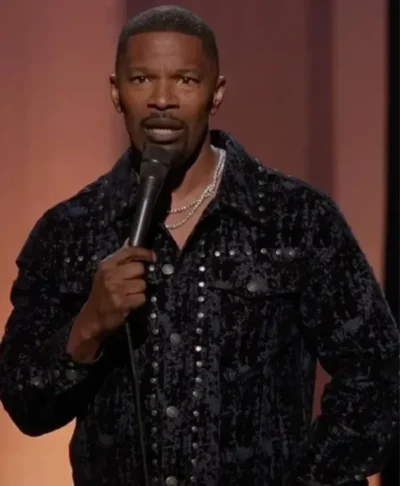Jamie Foxx Take Care of Yourself Stud Trucker Jacket