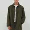 Jannik Sinner Gucci Olive Green Wool Coat