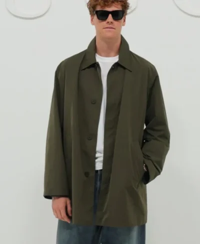 Jannik Sinner Gucci Olive Green Wool Coat