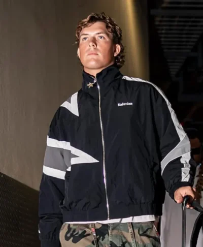 Jaxson Dart NY Giants Black Track Jacket