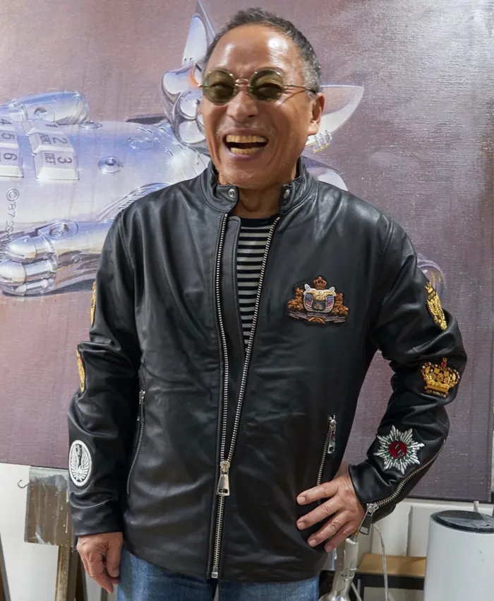 Jeff Hamilton Hajime Sorayama Black Leather Jacket