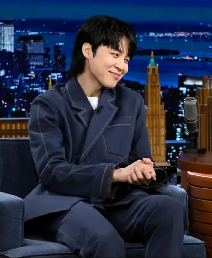 Jimin The Tonight Show Blue Jacket