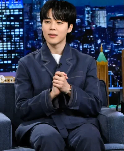 Jimin The Tonight Show Blue Jacket