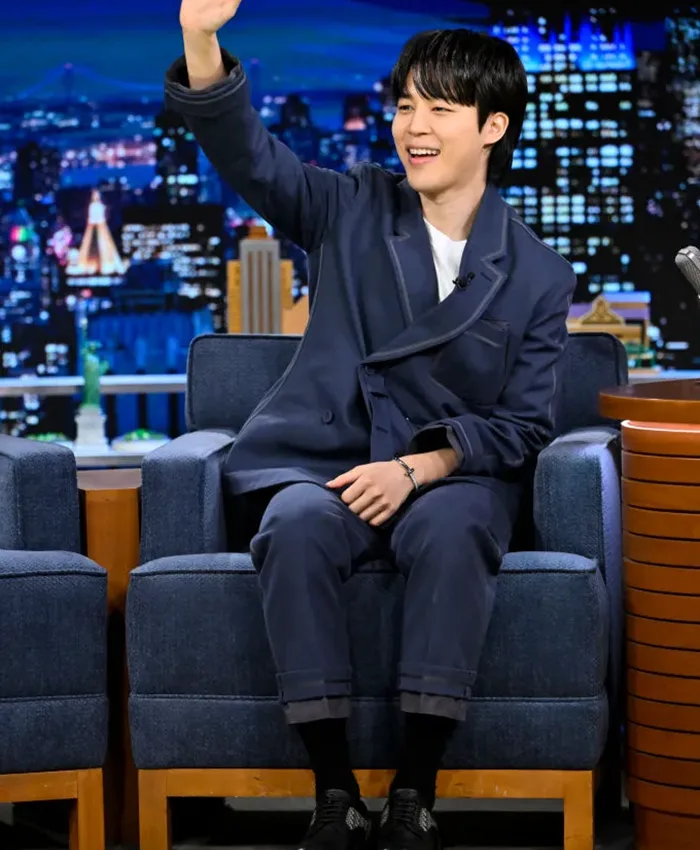 Jimin The Tonight Show Blue Jacket