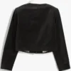 Jisoo Tommy Hilfiger Black Velvet Band Jacket