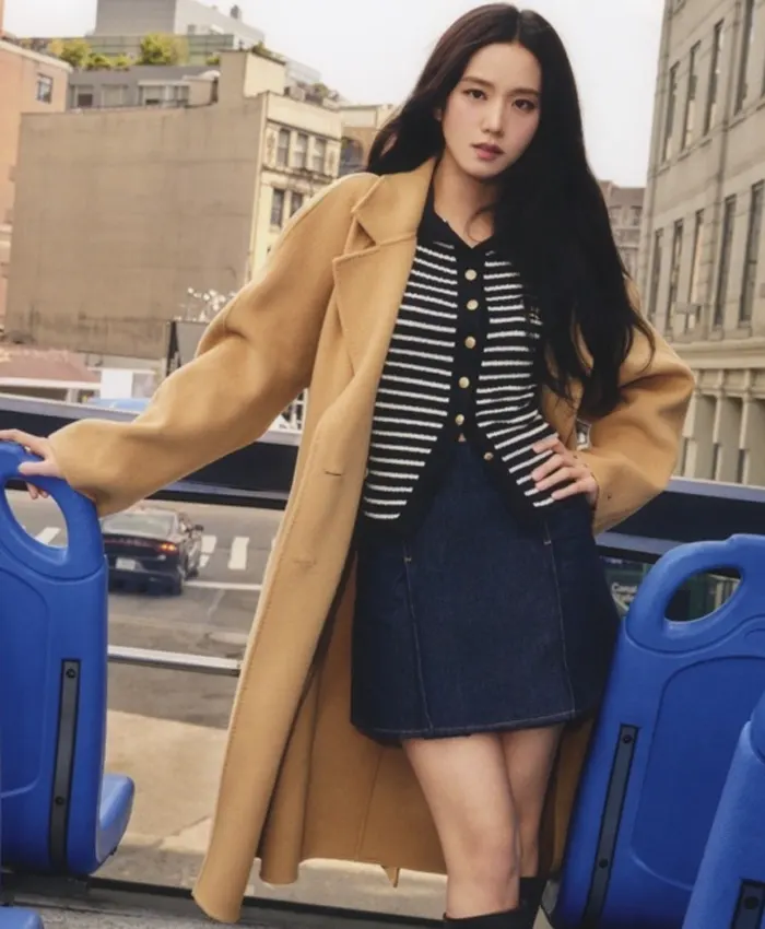 Jisoo Tommy Hilfiger Classic Wool-Blend Coat