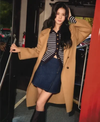 Jisoo Tommy Hilfiger Classic Wool-Blend Coat