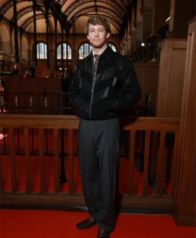 Joe Alwyn Antibiblioteca Paris Fashion Week Black Jacket