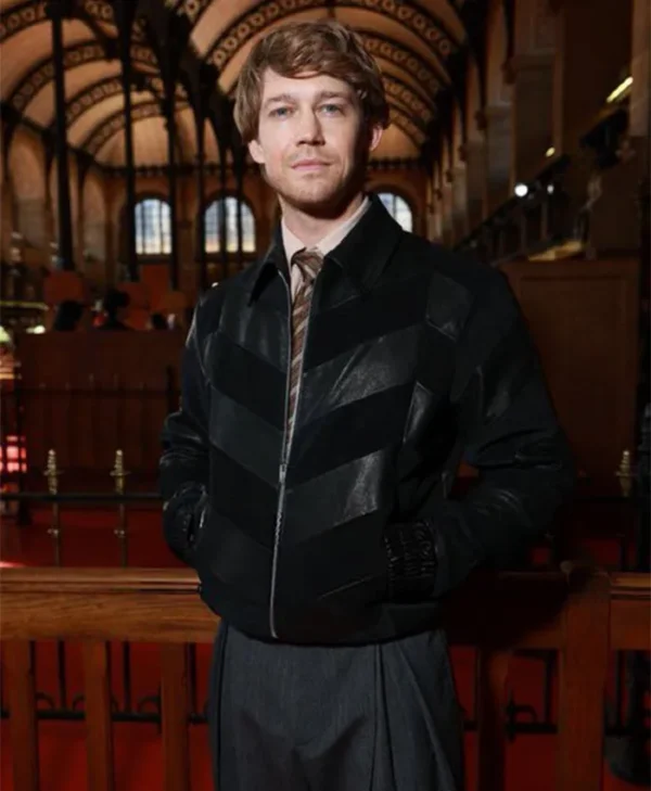 Joe Alwyn Antibiblioteca Paris Fashion Week Black Jacket