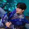 Jongho Ateez 26th Birthday Blue Down Vest