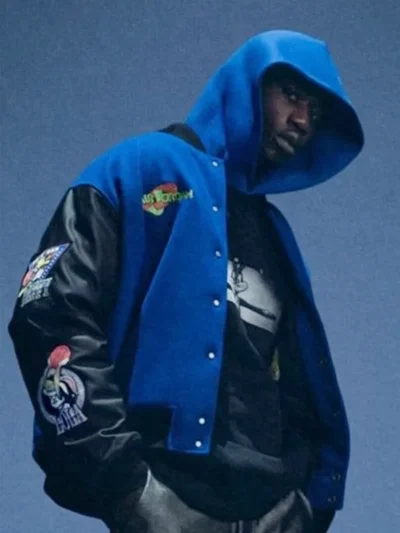 Jordan Brand Sport Dome Space Jam Blue Varsity Jacket