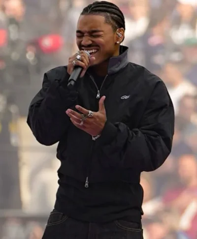 Josh Levi Performs U.S. National Anthem Black Jacket