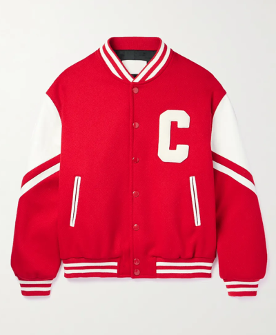 Justin Jefferson Soldier Field Red Letterman Jacket
