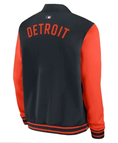 Justin Verlander Detroit Tigers Satin Varsity Jacket