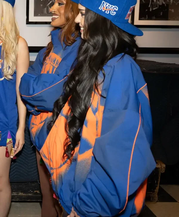KATSEYE SNL New York Knicks Satin Jacket
