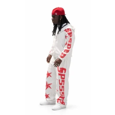 Kai Cenat Livestream From Hell White Graphic Track Jacket