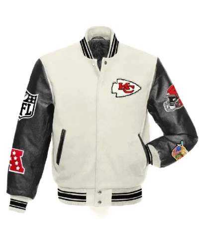 Kansas City Chiefs Swiftie Game Day Wool Leather Jacket