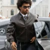 Karim Adeyemi and Loredana Leather Bomber Jacket