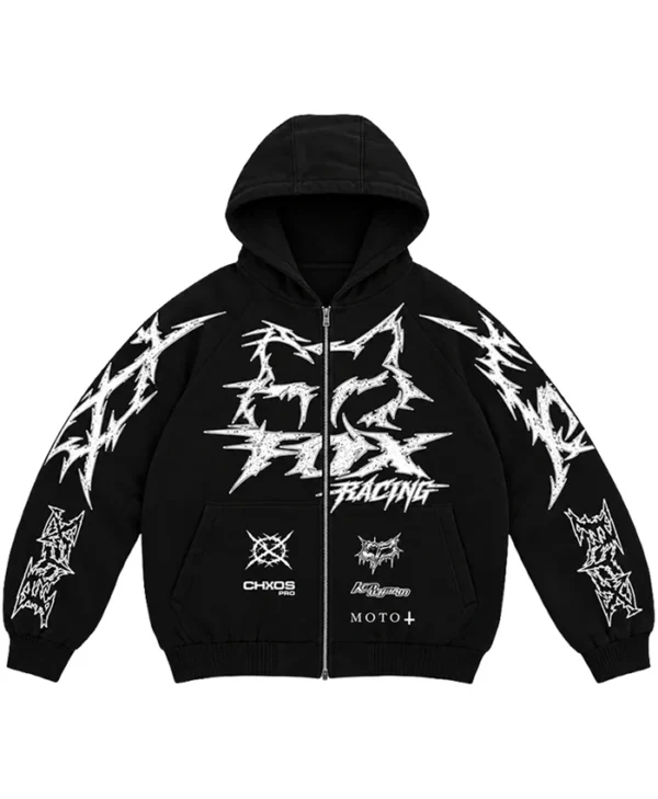 Ken Carson x Fox Racing Cotton Zip-Up Hoodie