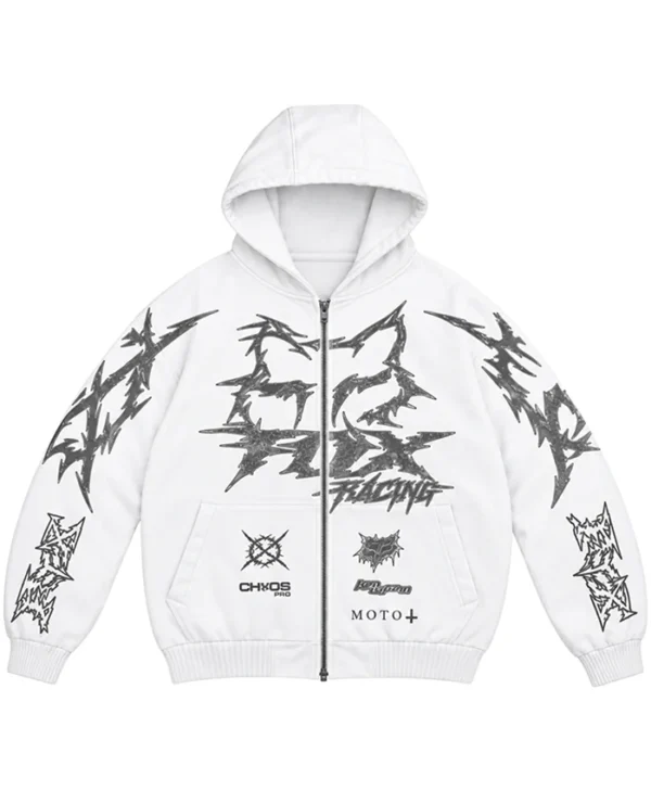 Ken Carson x Fox Racing Cotton Zip-Up Hoodie