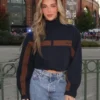 Kendall Vertes Game 1 of the World Series YSL Jacket