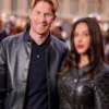 Kevin De Bruyne Paris Fashion Week Leather Coat