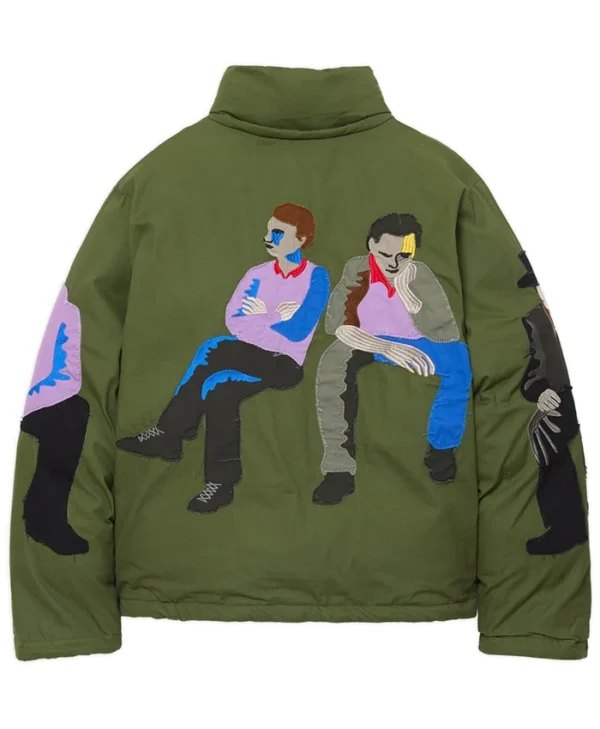KidSuper Green Subway Car Patchwork Jacket