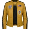 Kill Bill Uma Thurman Yellow Biker Jacket