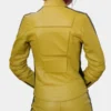 Kill Bill Uma Thurman Yellow Biker Jacket