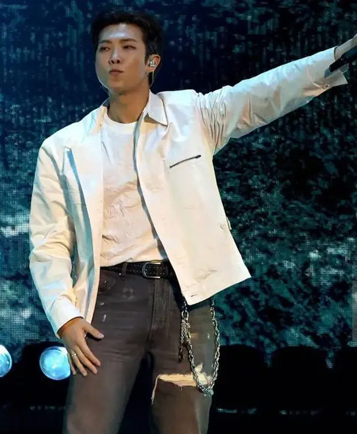 Kim Namjoon BTS RM White Suiting Jacket
