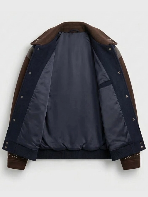 Kith 2026 Melton Wool Studded Black Jacket