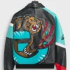 Kith AVIREX Vancouver Grizzlies Leather Jacket