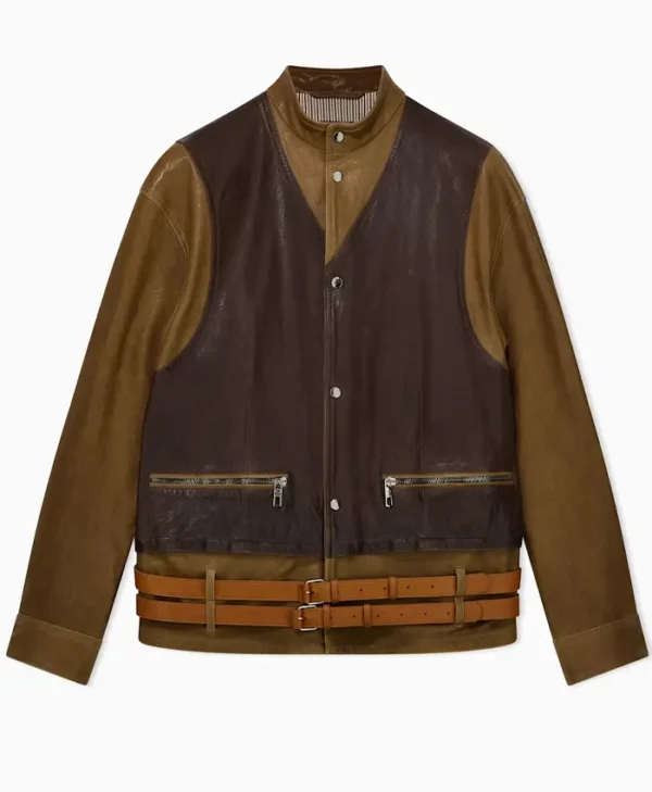 Kith Giorgio Armani Leather Bomber Jacket