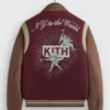 Kith x Microsuede Burgundy Wool Varsity Jacket