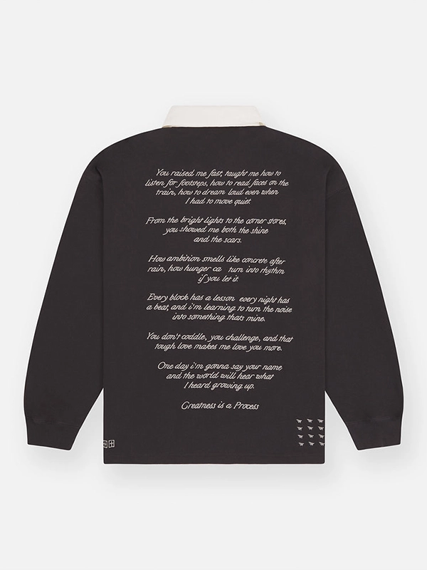 Ksubi Paper Planes Rugby Black Fleece Sweatshirt
