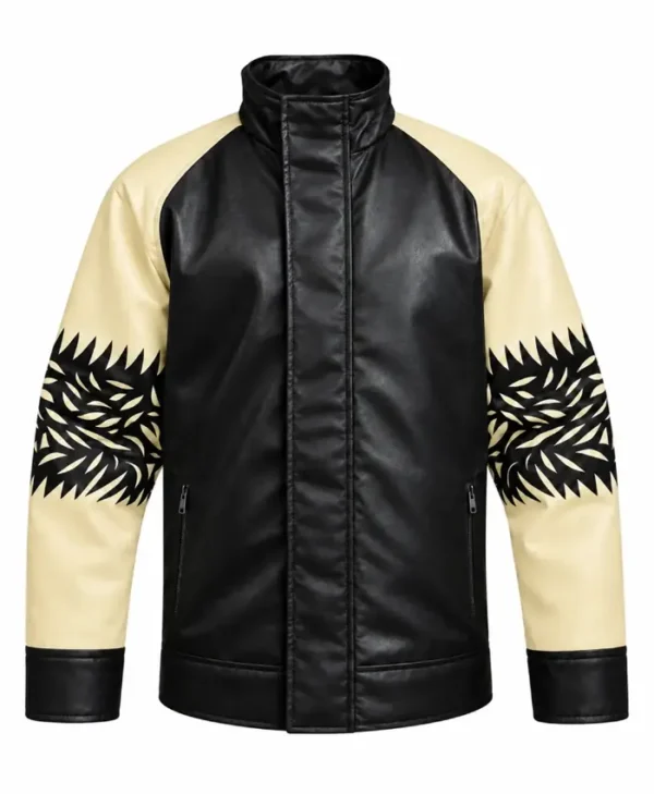 Kung Fury Cobra Logo Leather Jacket