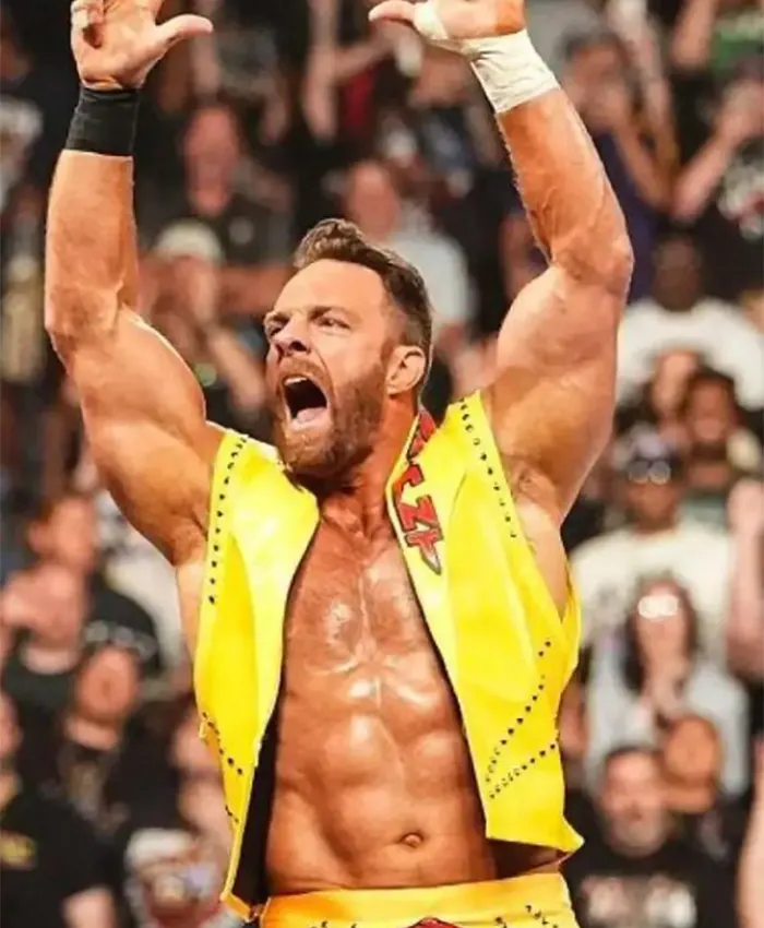 LA Knight WWE Money In The Bank Yellow Vest