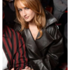 LFW Grace Van Patten Leather Jacket